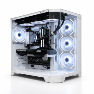 Computadora gamer personalizada con iluminación RGB