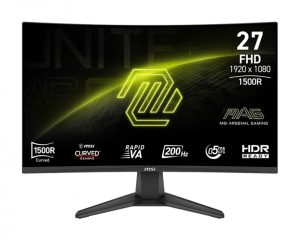 Monitor Gamer MSI MAG 276CF E20 / 27 / FHD / 200Hz / Rapid VA / HDMI/DisplayPort / Adaptive-Sync / HDR Ready / Negro / MAG 276CF E20