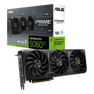 TARJETA DE VIDEO ASUS (PRIME-RTX5060TI-O16G) 16GB GDDR7, 128BIT, PCI-5.0, HDMI,3*DP, 3 FAN