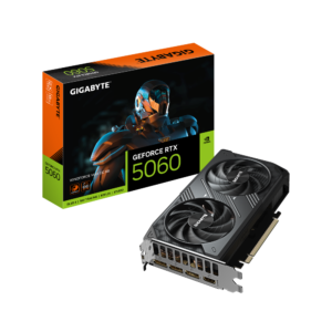 Tarjeta de Video Gigabyte GeForce RTX 5060 WINDFORCE MAX OC 8GB GDDR7 – GV-N5060WF2MAX OC-8GD